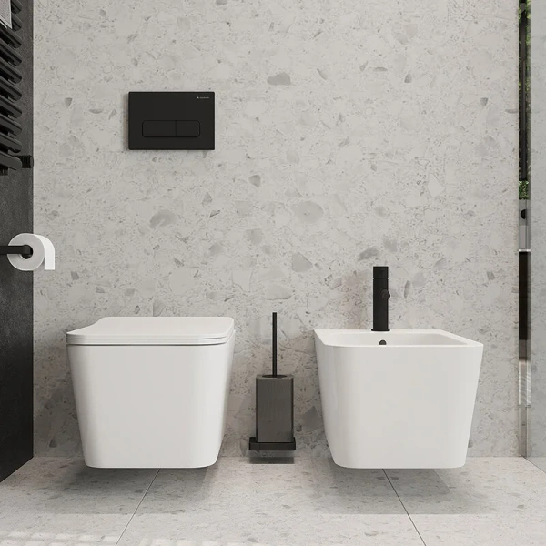 Клавиша смыва Aqueduto FORMA черная матовая - фото 4