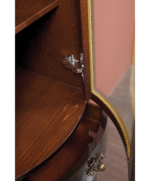 Шкаф-пенал, петли справа, стекло матовое, La Beaute Nora CNO.Dx.O, по запросу index_2 - фото 6