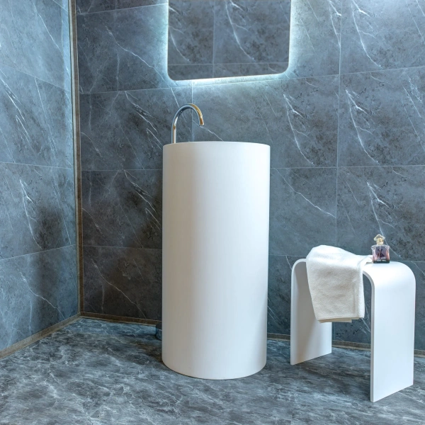 Раковина напольная Montebianco Pisa Tre 45 см белая - фото 1