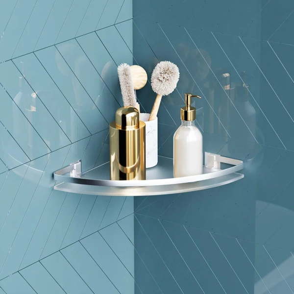 Полочка для ванной AM.PM Sense L угловая стеклянная - фото 4