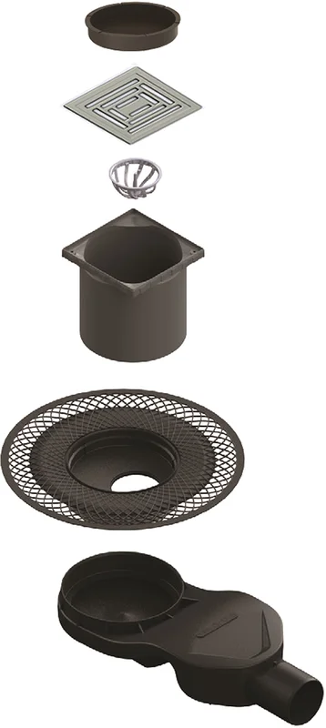 Душевой трап BERGES PLATZ Uno 15 см хром матовый, для монтажа в пол - фото 4