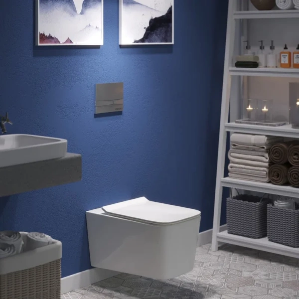 Унитаз с инсталляцией BERGES Floe кнопка хром, по запросу index_1 - фото 6