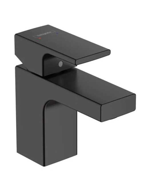 Смеситель для раковины Hansgrohe Vernis Shape матовый черный - фото 1