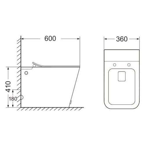 Унитаз напольный Ceruttispa DISGRAZIA Pulsе  функцией импульсного смыва - фото 4