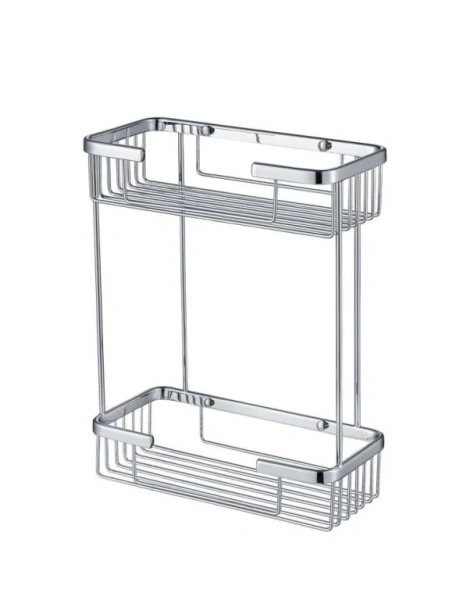 Полка двойная Timo Nelson хром 150083/00 - фото 1