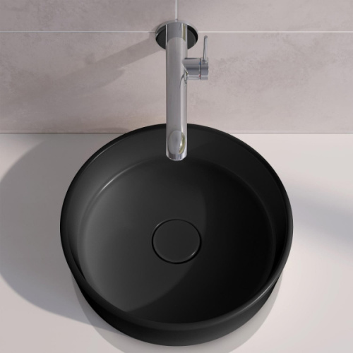 Раковина Keuco Stageline 40 см керамическая, черная, 40 см - фото 6