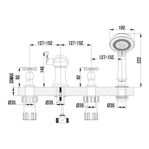 Смеситель для ванны Lemark Benefit LM2541C - фото 3