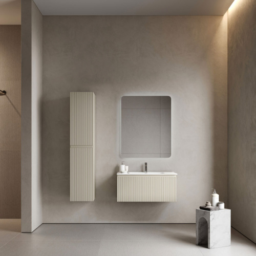 Тумба под раковину подвесная Sancos Snob R 1.0 90 см beige soft - фото 2