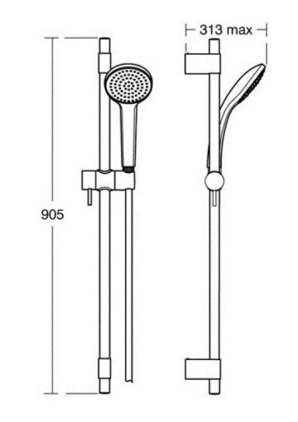 Душевой гарнитур Ideal Standard IdealRain Pro хром - фото 2
