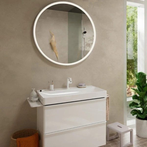 Смеситель для раковины Hansgrohe Tecturis S матовый белый - фото 3