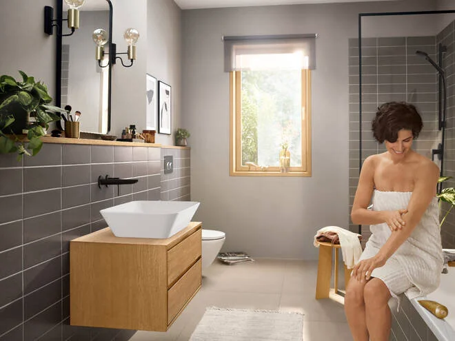 Смеситель для раковины Hansgrohe Rebris 72568670 настенный - фото 3