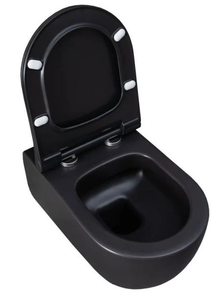 Унитаз подвесной Allen Brau Priority черный, керамика - фото 8