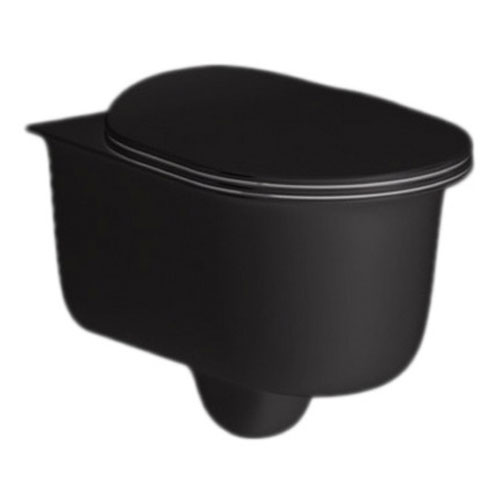 Унитаз подвесной ArtCeram Chic черный матовый - фото 1