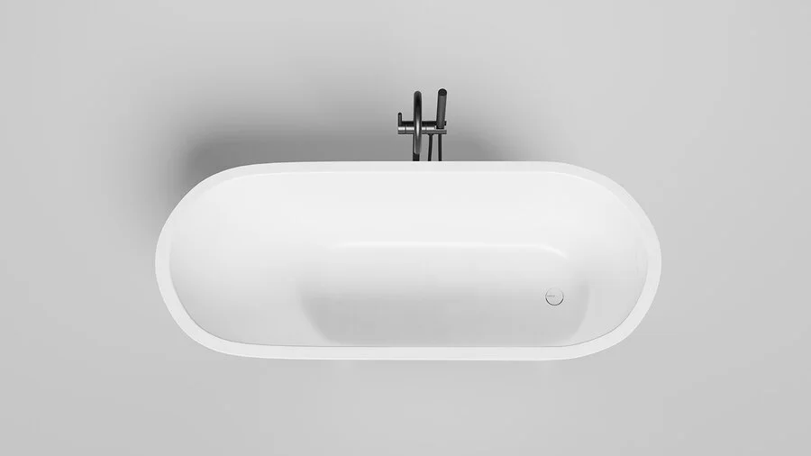 Ванна из искусственного камня Salini Ornella Kit 160x70 см белый матовый, в наличии - фото 10