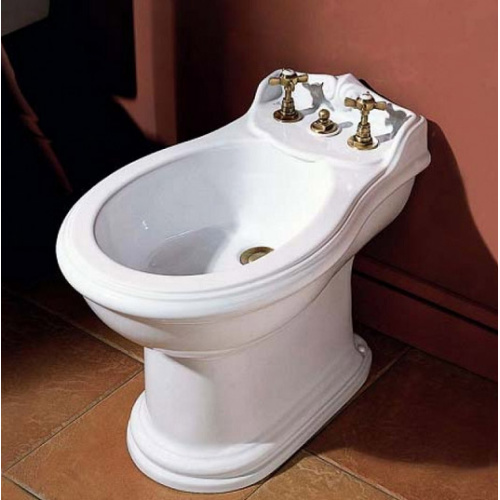 Биде напольное Azzurra Jubilaeum с тремя отверстиями под смеситель - фото 2