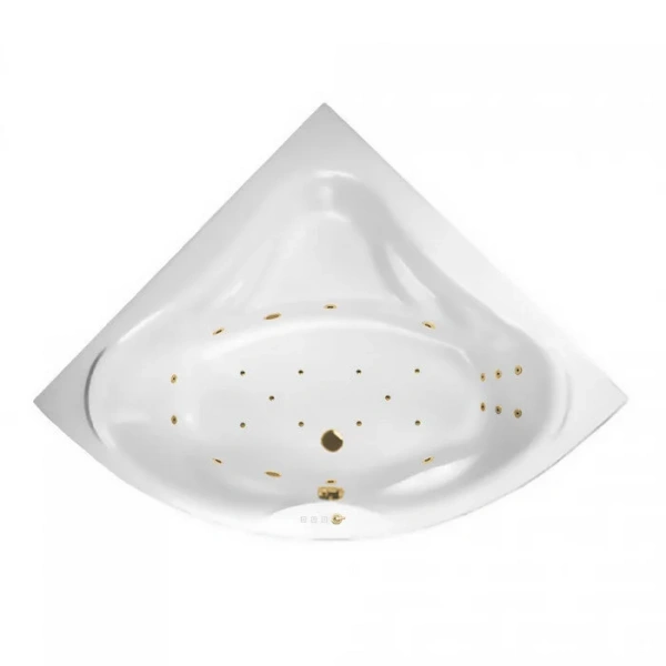 Ванна гидромассажная Excellent Konsul Ultra 150 x 150 см, белый/золото, WAEX.KON15.ULTRA.GL - фото 1