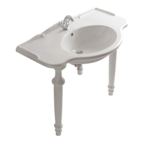 Нога керамическая  для раковины Globo Paestum, подвесные - фото 2