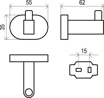 Крючок RAVAK Chrome CR 110.00 - фото 2