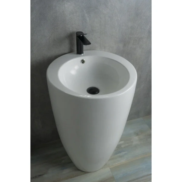 Раковина напольная GID Nb133 49 см белая - фото 3