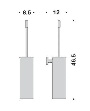 Ершик Colombo Plus W4962 настенный - фото 4