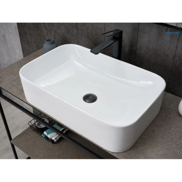 Раковина GID Geometrico N9599 61 см белая - фото 4