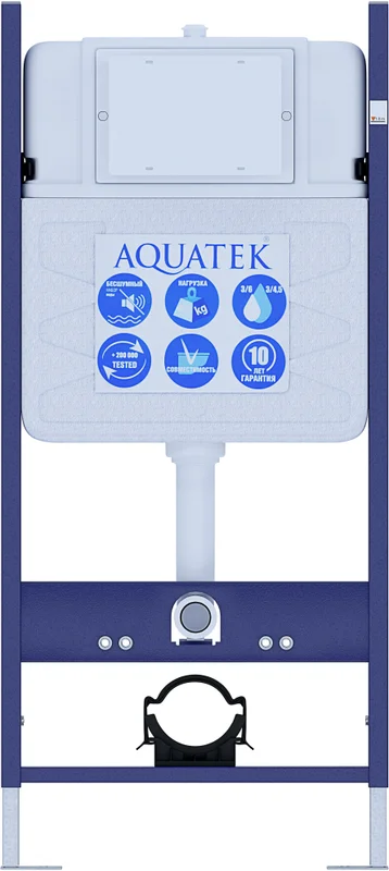 Унитаз с инсталляцией Акватек Каир кнопка белая, по запросу index_2 - фото 9