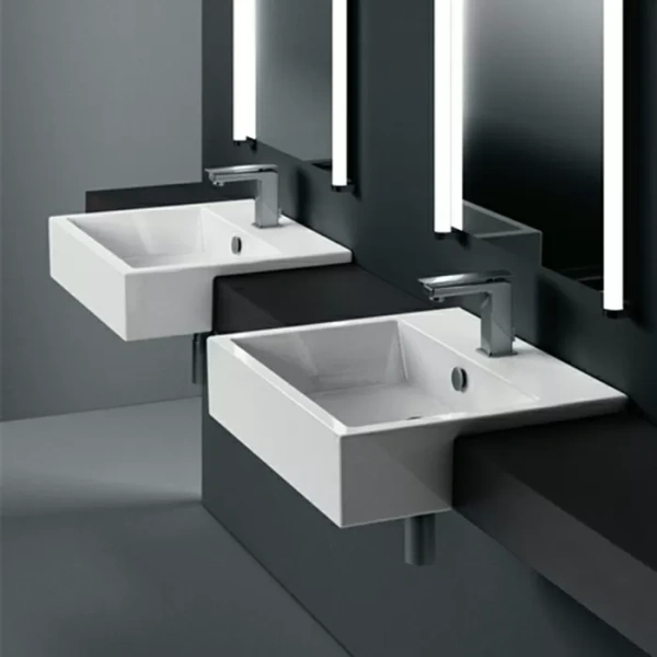 Раковина полувстраиваемая GSI Kube 8934, современные, hi-tech - фото 2