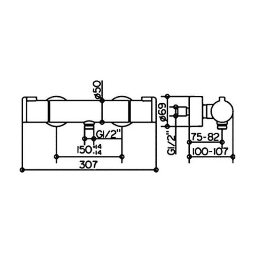 Смеситель для душа Keuco Elegance 51626 010100 - фото 2