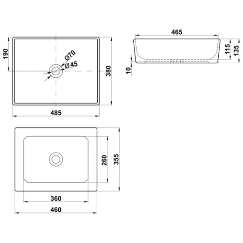 Схема, накладные (на столешницу) - фото 3