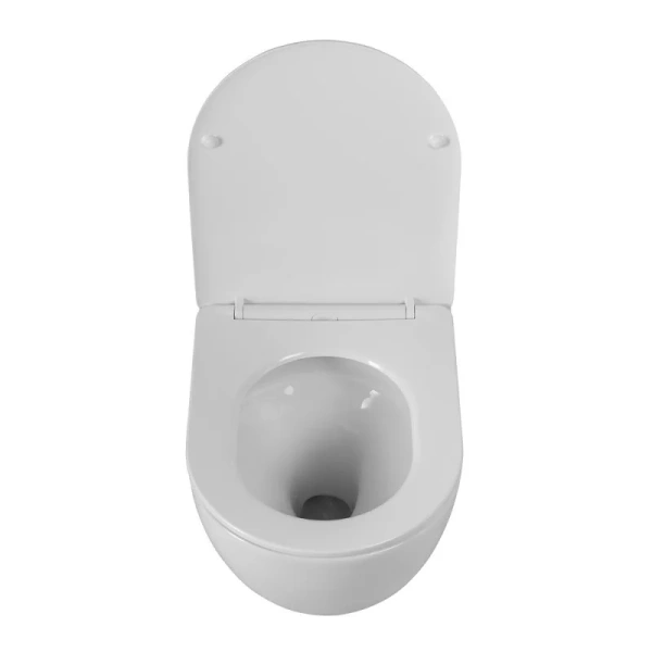 Унитаз подвесной BelBagno Sfera-R безободковый, фаянс, керамика - фото 8