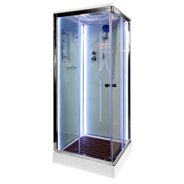 Душевая кабина Deto K 90x90 см с led подсветкой - фото 4