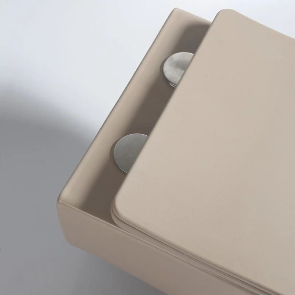 Унитаз подвесной Vincea Evo капучино матовый, современные, hi-tech, круглые - фото 4