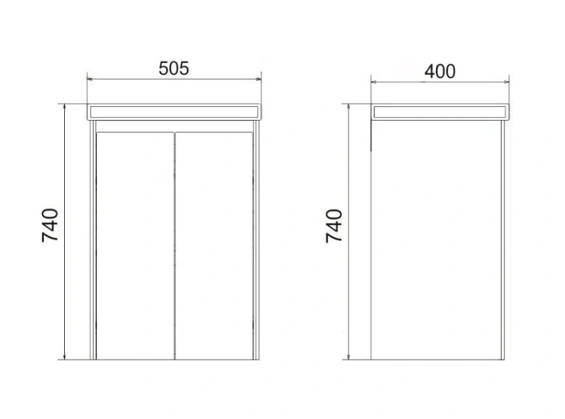 Тумба с раковиной подвесная Velvex Klaufs tpKLA.50.2D-61 50 см с распашными дверцами, в наличии, по запросу, нет в наличии - фото 2