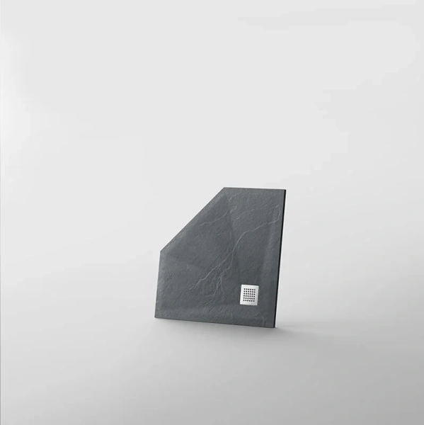 Душевой поддон Grossman Strong 100x100 см графит, многоугольные - фото 4