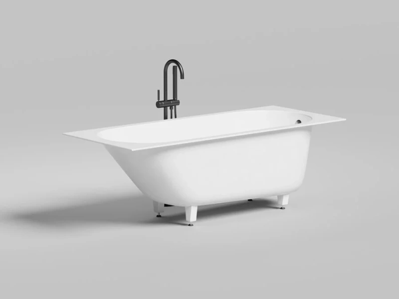 Ванна из искусственного камня Salini Ornella 170х70 см белый глянец, 170x70 см - фото 4