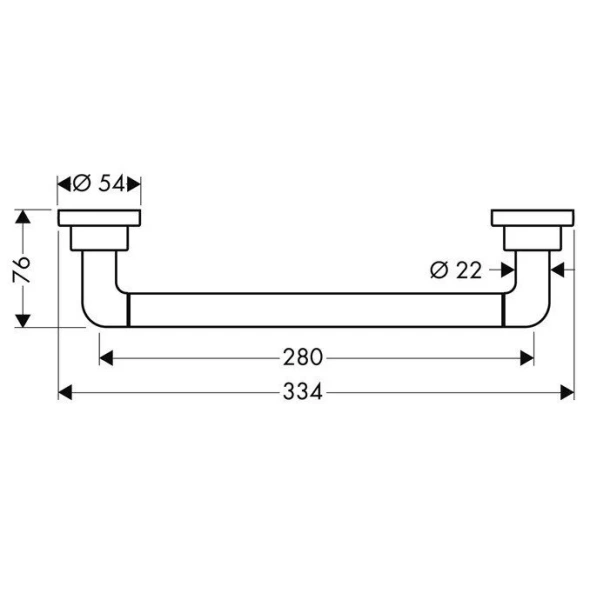 Поручень для ванной Axor Citterio 41730000, современные, hi-tech - фото 2