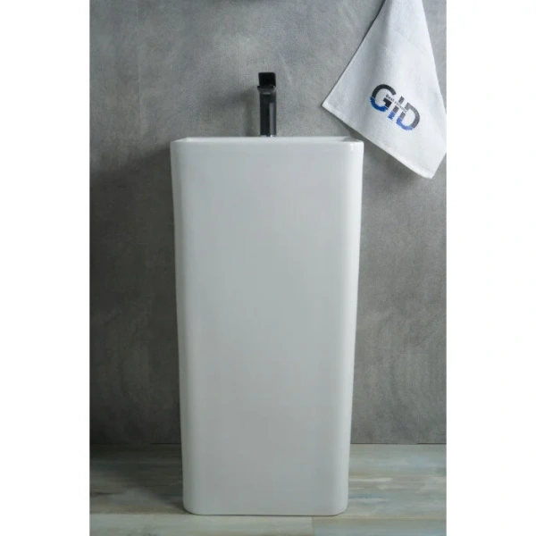 Раковина напольная GID Autonomo Nb148 42 см белая, 40 см - фото 6