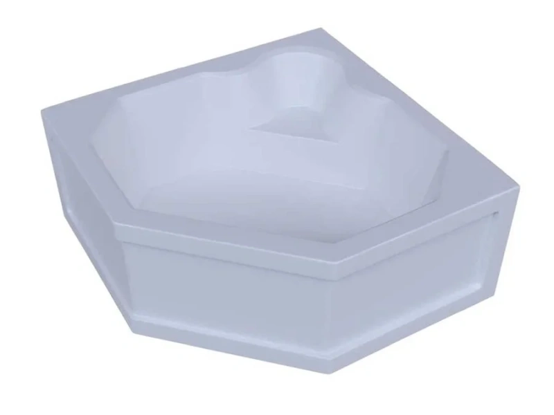 Ванна акриловая Акватек Лира 148x148 см на объемном каркасе, акриловые - фото 2