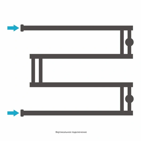 Полотенцесушитель водяной Сунержа High-Tech+ 65х50 см без покрытия - фото 4