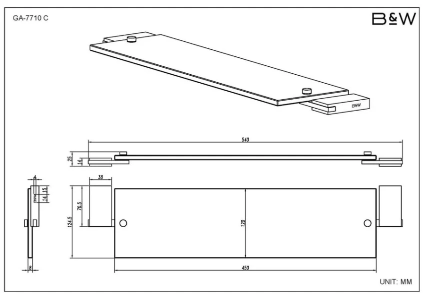 Набор аксессуаров для ванной Black&White Gravity хром, металлические, стеклянные index_1 - фото 10