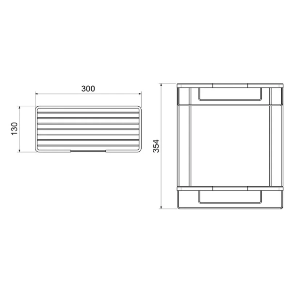 Решетка для ванной Timo Saona хром, современные, hi-tech - фото 2