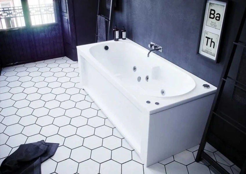 Ванна акриловая Акватек Лея 170x75 см пустая без фронтального экрана, современныe, hi-tech - фото 3