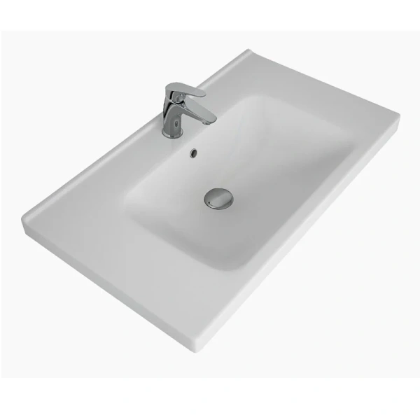 Тумба с раковиной подвесная Lemark Olivia LM08OL80T 80 см 2 выдвижных ящика