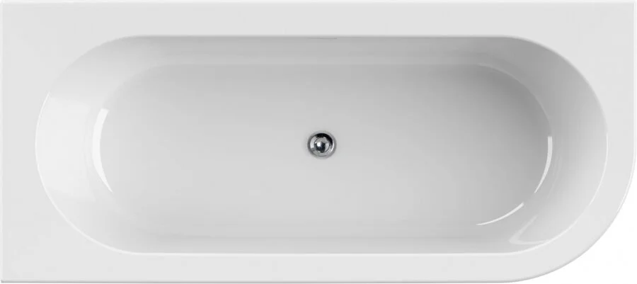 Ванна акриловая Cezares Slim 180x80 см белая, левосторонняя, современныe, hi-tech - фото 3
