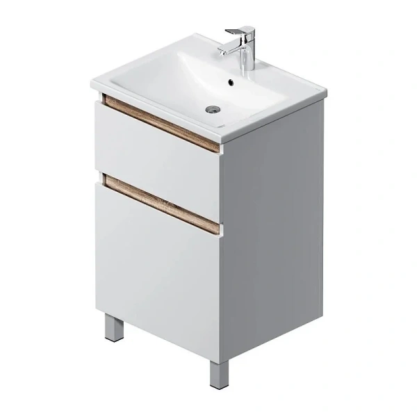 Тумба под раковину напольная Am.Pm X-Joy 55 см белый глянец - фото 3