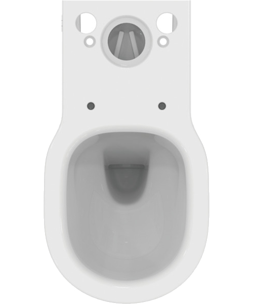 Унитаз компакт Ideal Standard Connect E0397 белый, пристенный, безободковые, сиденье с микролифтом , с антивсплеском, компакт, низкие - фото 5