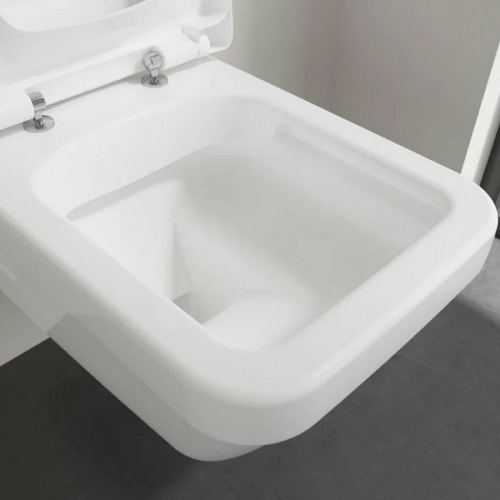 Унитаз подвесной Villeroy & Boch Architectura с покрытием CeramicPlus, с горизонтальным, прямым выпуском, с прямым выпуском - фото 7