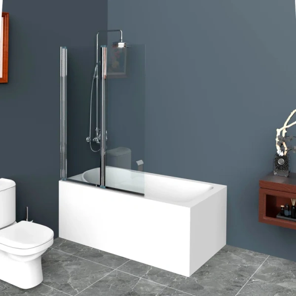 Шторка для ванны BelBagno Uno 90х150 см стекло прозрачное - фото 3