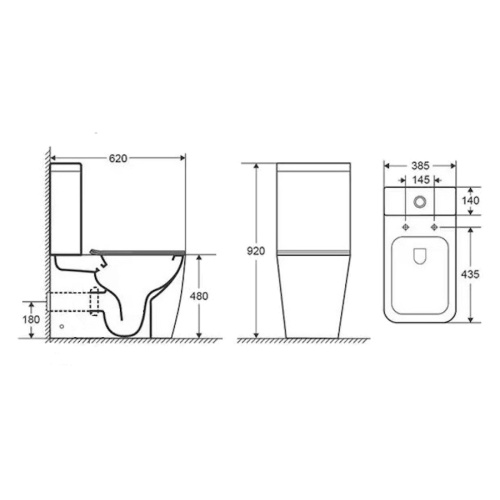 Схема, безободковые, сиденье с микролифтом , с антивсплеском, компакт, низкие - фото 5