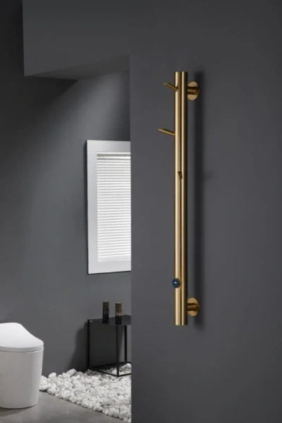 Полотенцесушитель электрический Boheme Oak 20х150 см золото матовое - фото 3